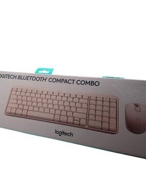 Logitech Bluetooth Compact Keyboard & Mouse Combo Wireless Compact Rose Pink